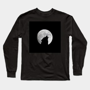 Lonely Wolf Howling Long Sleeve T-Shirt